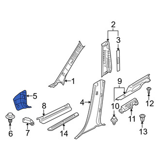 Mazda OE - Left Kick Panel Trim