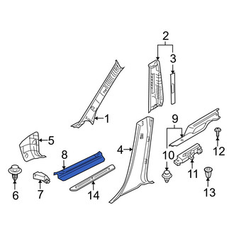 Mazda OE - Front Left Door Sill Plate