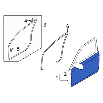 Mazda OE - Front Left Outer Door Outer Panel