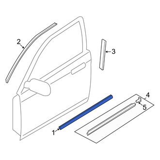 Mazda OE - Front Left Door Molding