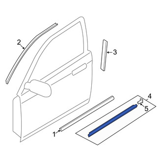 Mazda OE - Front Left Door Belt Molding