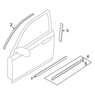 Mazda OE - Front Door - Exterior Trim