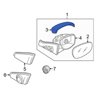 Mazda OE - Front Left Door Mirror Cover