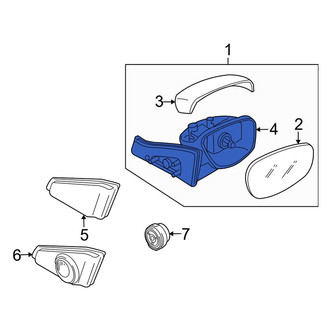Mazda OE - Front Right Door Mirror Housing