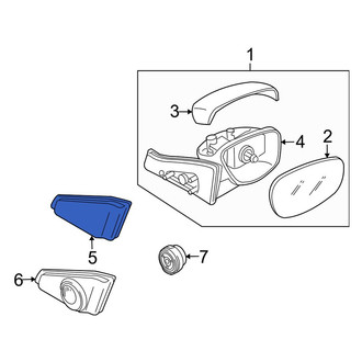 Mazda OE - Front Right Inner Door Mirror Trim Ring