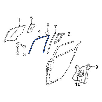 Mazda OE - Front Left Window Channel