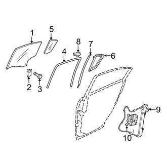 Mazda OE - Front Door - Glass & Hardware