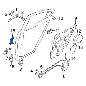 Mazda OE - Front Left Upper Door Hinge