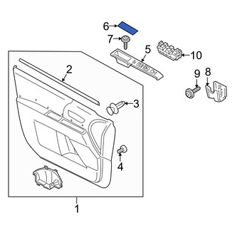 Mazda OE - Door Window Switch Bezel Cap