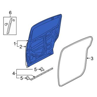 Mazda OE - Rear Right Door Shell