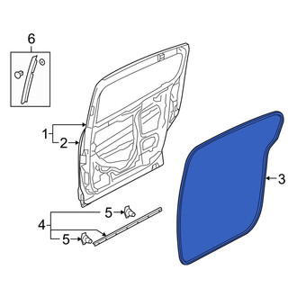 Mazda OE - Rear Left Door Seal
