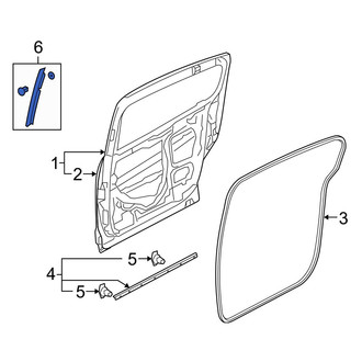 Mazda OE - Rear Right Door Seal