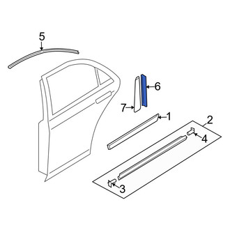 Mazda OE - Rear Left Inner Door Reveal Molding