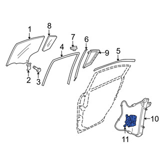 Mazda OE - Front Left Window Motor