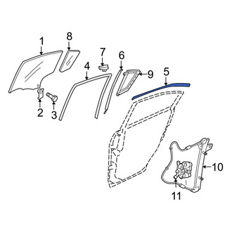 Mazda OE - Rear Right Door Seal