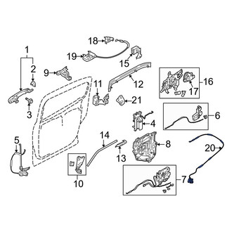 Mazda OE - Front Left Door Latch Assembly