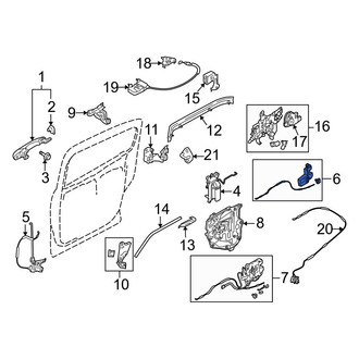 Mazda OE - Rear Left Door Latch Assembly