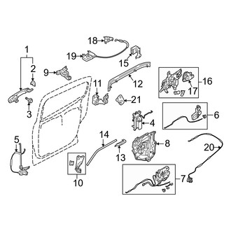 Mazda OE - Rear Door - Lock & Hardware