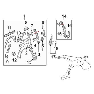 Mazda OE - Side Panel - Inner Structure