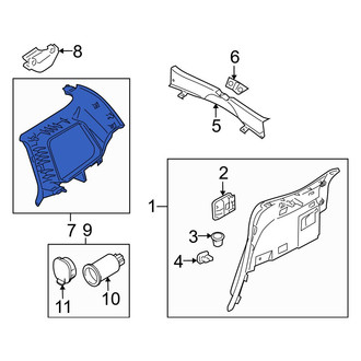 Mazda OE - Rear Trunk Trim Panel
