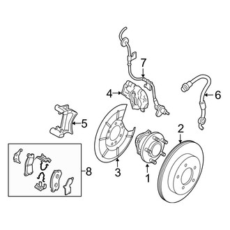 Mazda OE - Rear Suspension - Brake Components (Grand Touring / Sport / Touring)