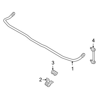 Mazda OE - Rear Suspension - Stabilizer Bar & Components