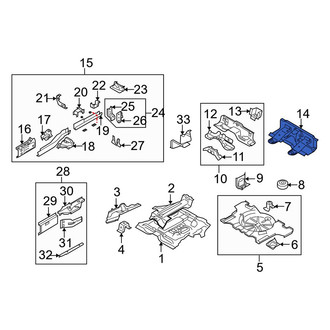 Mazda OE - Rear Floor Pan Crossmember