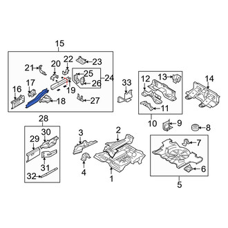 Mazda OE - Rear Right Frame Side Member Assembly