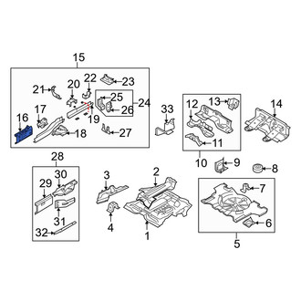 Mazda OE - Rear Right Frame Side Member Reinforcement