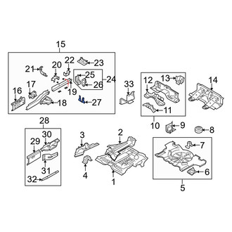 Mazda OE - Left Frame Side Member Bracket