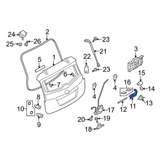 Mazda OE - Rear Outer Liftgate Latch Handle