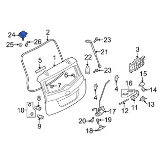 Mazda OE - Rear Liftgate Hinge