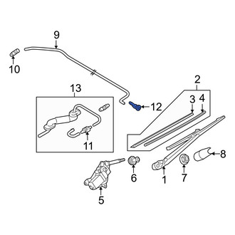 Mazda OE - Rear Liftgate Washer Hose
