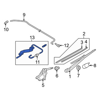 Mazda OE - Rear Back Glass Washer Nozzle