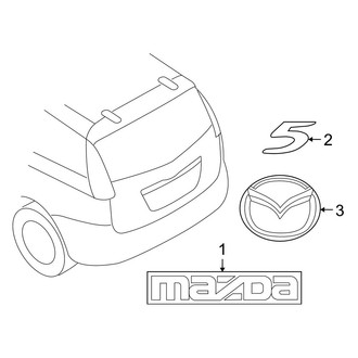 Mazda OE - Lift Gate - Exterior Trim