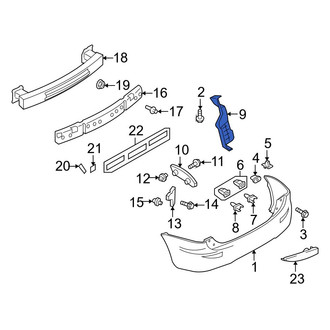 Mazda OE - Rear Left Bumper Splash Shield