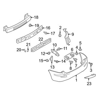 Mazda OE - Rear Bumper - Bumper & Components