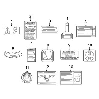 Mazda OE - Information Labels - Labels