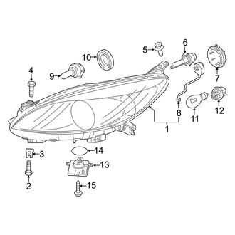 Mazda OE - Front Lamps - Headlamps (With HID)