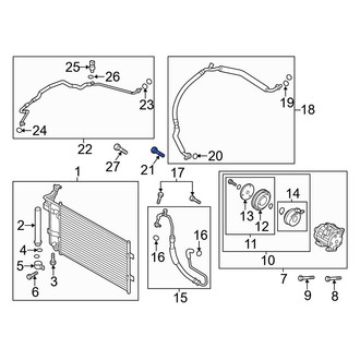 Mazda OE - Engine Coolant Filler Neck Bolt