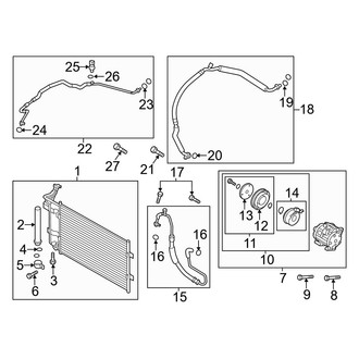Mazda OE - Air Conditioner & Heater - Condenser, Compressor & Lines
