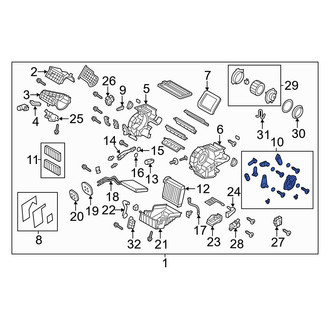 Mazda OE - HVAC Mode Door Lever Link