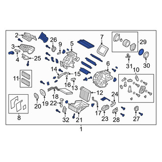Mazda OE - HVAC Unit Case Assembly