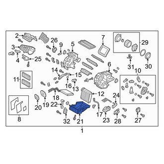 Mazda OE - HVAC Unit Case Cover