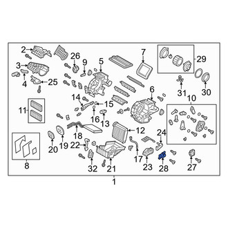 Mazda OE - HVAC Air Inlet Door Actuator