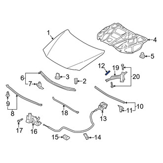 Mazda OE - Hood Seal