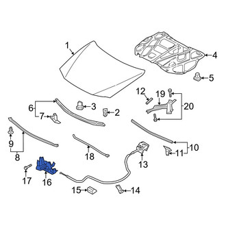 Mazda OE - Front Hood Latch