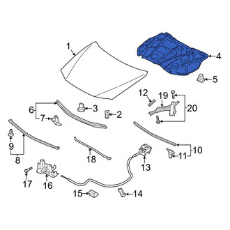Mazda OE - Hood Insulation Pad