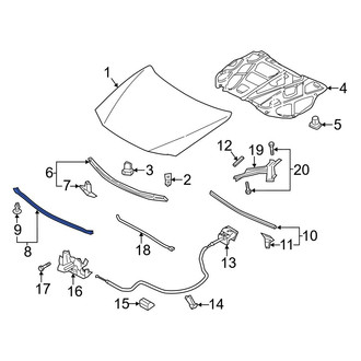 Mazda OE - Front Hood Seal