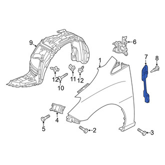 Mazda OE - Right Fender Seal